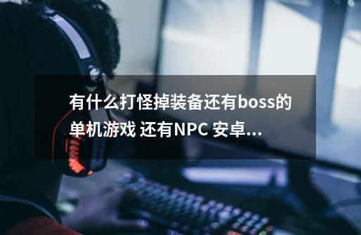 有什么打怪掉装备还有boss的单机游戏 还有NPC 安卓版的 谁能发给我 谢谢-第1张-游戏资讯-智辉网络