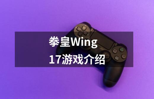 拳皇Wing1.7游戏介绍-第1张-游戏资讯-智辉网络