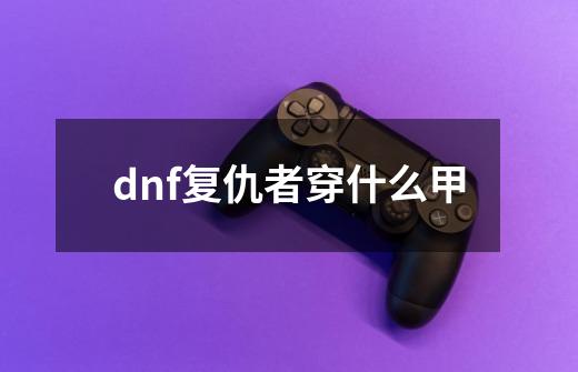 dnf复仇者穿什么甲-第1张-游戏资讯-智辉网络