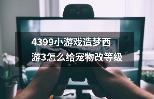 4399小游戏造梦西游3怎么给宠物改等级-第1张-游戏资讯-智辉网络