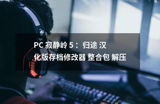 PC 寂静岭 5 ：归途 汉化版+存档+修改器 整合包 解压-第1张-游戏资讯-智辉网络