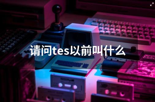 请问tes以前叫什么-第1张-游戏资讯-智辉网络