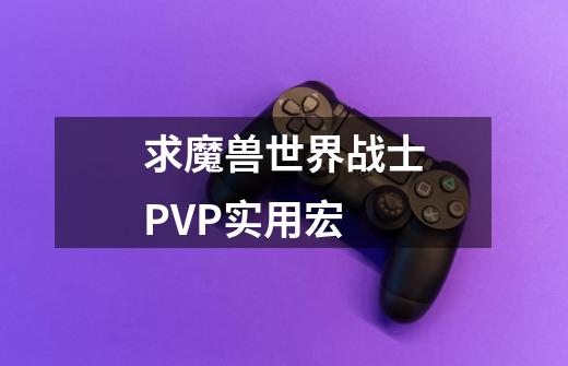 求魔兽世界战士PVP实用宏-第1张-游戏资讯-智辉网络