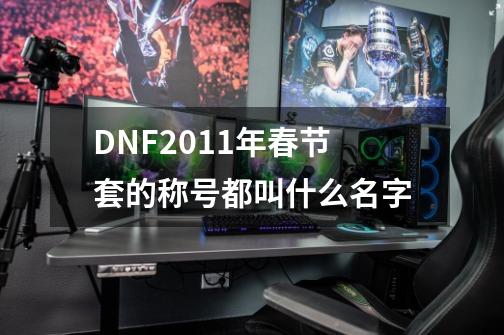 DNF2011年春节套的称号都叫什么名字-第1张-游戏资讯-智辉网络