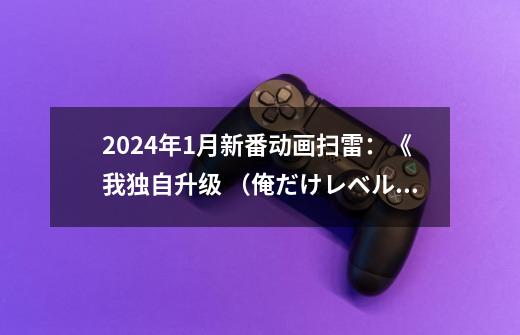 2024年1月新番动画扫雷：《我独自升级 （俺だけレベルアップな件）》-第1张-游戏资讯-智辉网络