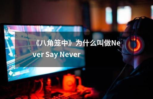 《八角笼中》为什么叫做Never Say Never-第1张-游戏资讯-智辉网络