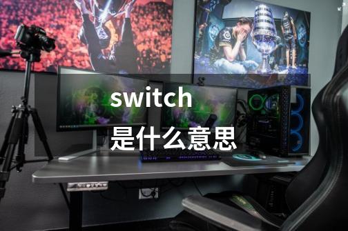 switch是什么意思-第1张-游戏资讯-智辉网络