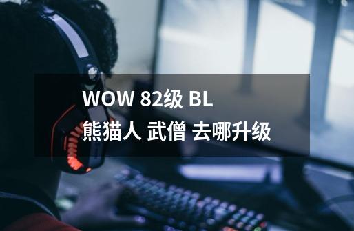 WOW 82级 BL 熊猫人 武僧 去哪升级-第1张-游戏资讯-智辉网络