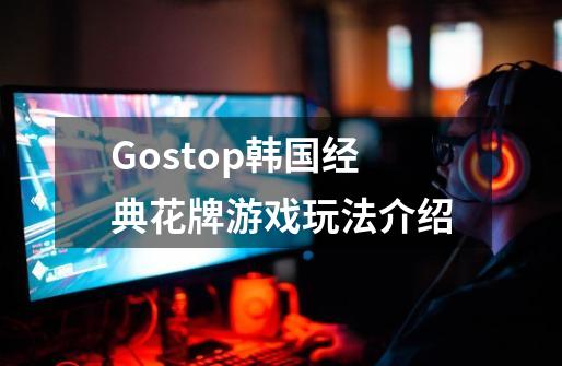 Gostop韩国经典花牌游戏玩法介绍-第1张-游戏资讯-智辉网络