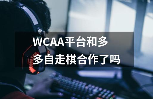 WCAA平台和多多自走棋合作了吗-第1张-游戏资讯-智辉网络