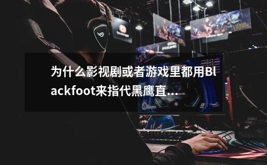 为什么影视剧或者游戏里都用Blackfoot来指代黑鹰直升机-第1张-游戏资讯-智辉网络