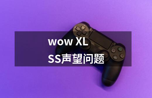 wow XLSS声望问题-第1张-游戏资讯-智辉网络