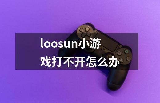 loosun小游戏打不开怎么办-第1张-游戏资讯-智辉网络