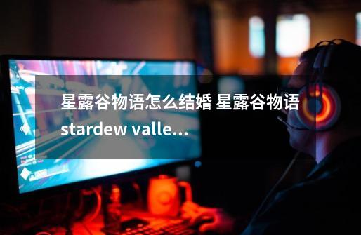 星露谷物语怎么结婚 星露谷物语stardew valley结婚攻略-第1张-游戏资讯-智辉网络