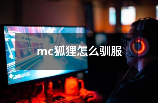 mc狐狸怎么驯服-第1张-游戏资讯-智辉网络