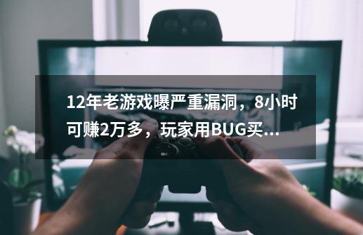 12年老游戏曝严重漏洞，8小时可赚2万多，玩家用BUG买了一套房？-第1张-游戏资讯-智辉网络