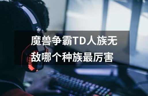 魔兽争霸TD人族无敌哪个种族最厉害-第1张-游戏资讯-智辉网络