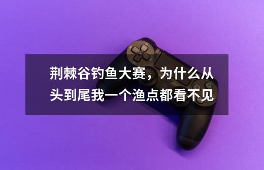 荆棘谷钓鱼大赛，为什么从头到尾我一个渔点都看不见-第1张-游戏资讯-智辉网络