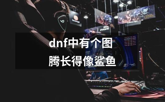 dnf中有个图腾长得像鲨鱼-第1张-游戏资讯-智辉网络