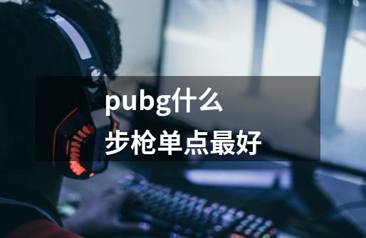 pubg什么步枪单点最好-第1张-游戏资讯-智辉网络