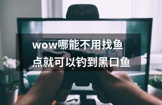 wow哪能不用找鱼点就可以钓到黑口鱼-第1张-游戏资讯-智辉网络