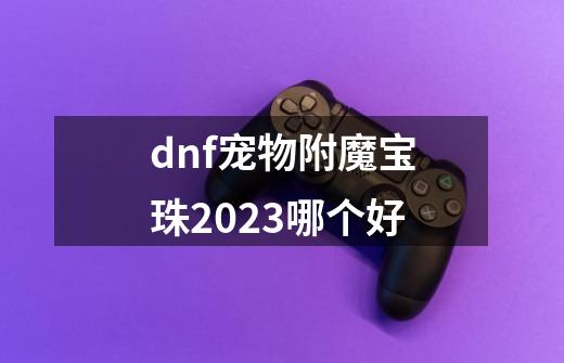 dnf宠物附魔宝珠2023哪个好-第1张-游戏资讯-智辉网络