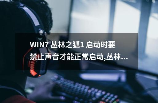 WIN7 丛林之狐1 启动时要禁止声音才能正常启动,丛林之狐阿尔法之拳秘籍-第1张-游戏资讯-智辉网络