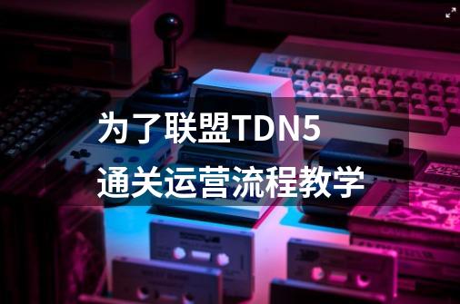 为了联盟TDN5通关运营流程教学-第1张-游戏资讯-智辉网络