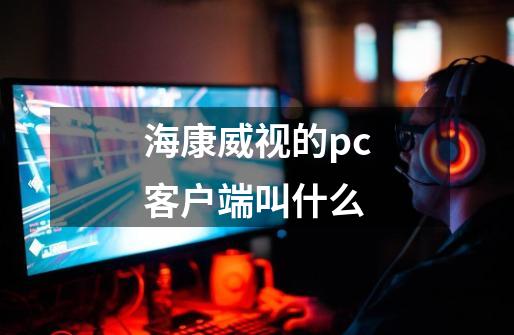 海康威视的pc客户端叫什么-第1张-游戏资讯-智辉网络