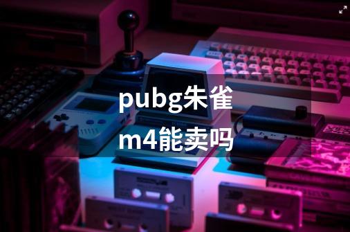 pubg朱雀m4能卖吗-第1张-游戏资讯-智辉网络