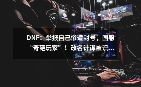 DNF：举报自己惨遭封号，国服“奇葩玩家”！改名计谋被识破-第1张-游戏资讯-智辉网络