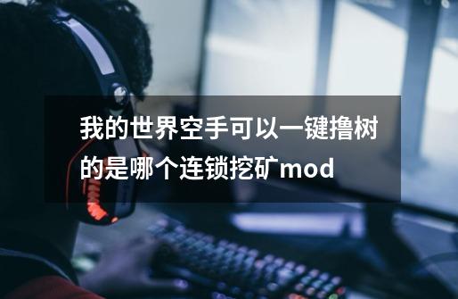 我的世界空手可以一键撸树的是哪个连锁挖矿mod-第1张-游戏资讯-智辉网络