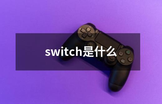 switch是什么-第1张-游戏资讯-智辉网络