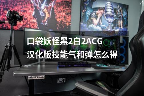 口袋妖怪黑2白2ACG汉化版技能气和弹怎么得-第1张-游戏资讯-智辉网络