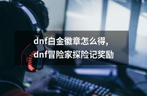 dnf白金徽章怎么得,dnf冒险家探险记奖励-第1张-游戏资讯-智辉网络